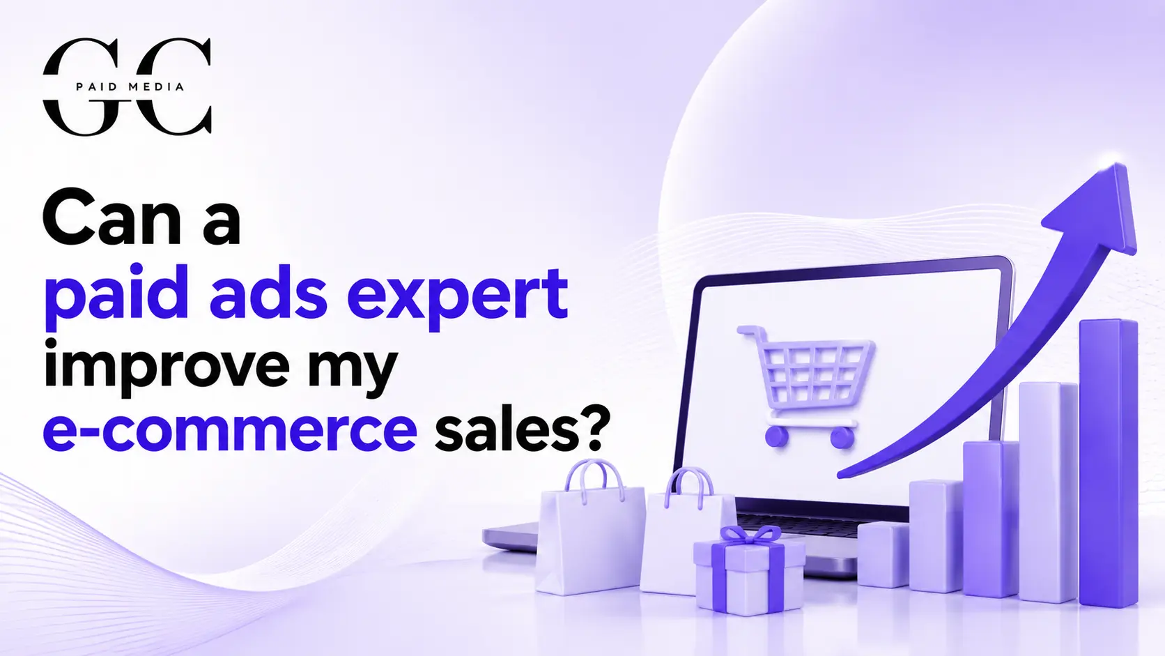 Laptop Screen & Showing of Ecommerce Growth
