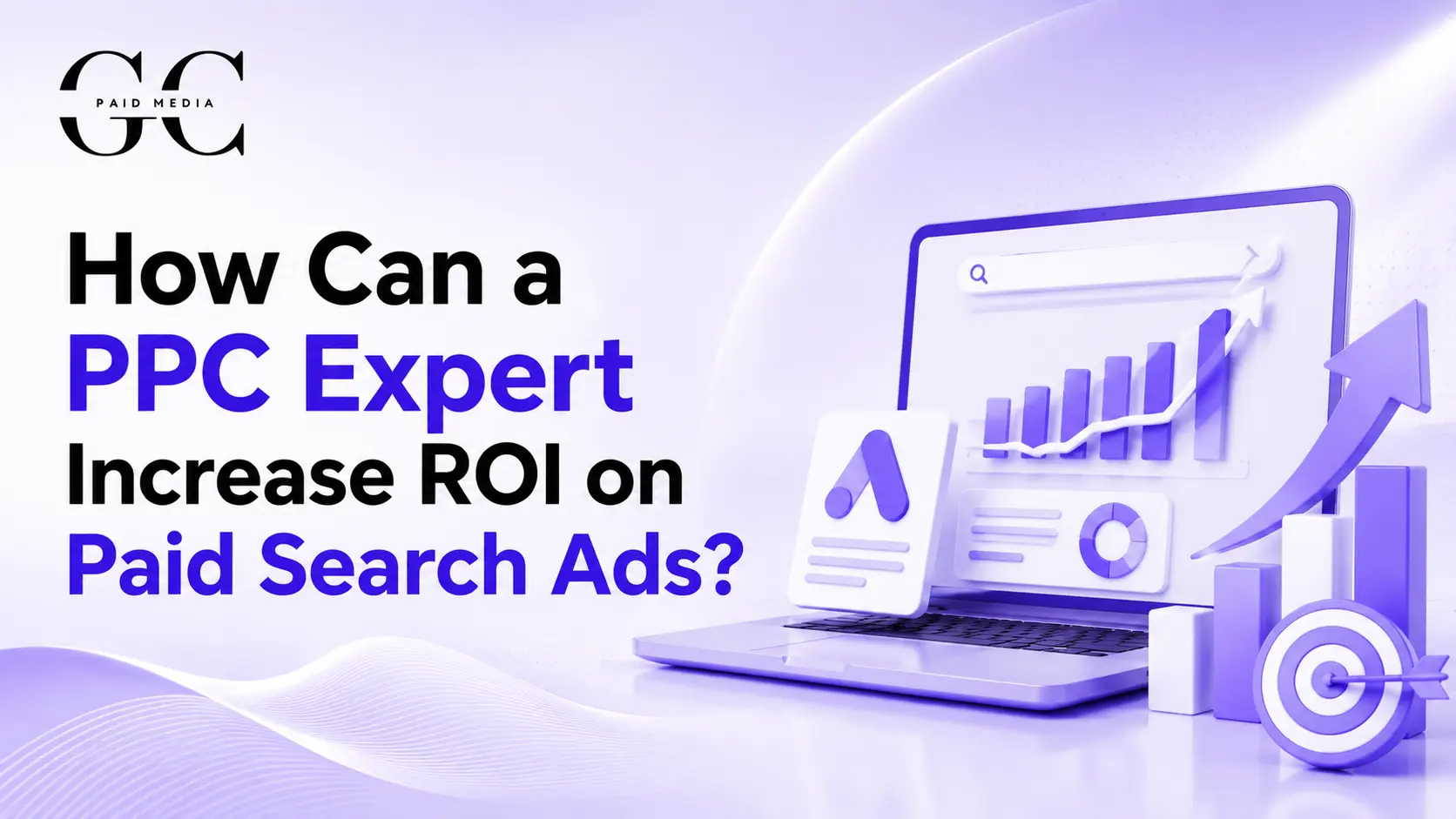 Laptop and elements & icon of google ads and analytics